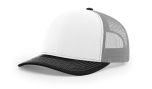 Richardson 112 Wholesale White/Aluminum/Black Hat