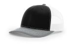Richardson 112 Wholesale Black/White/Heather Grey Hat