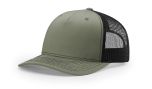 Richardson 112FP Loden Black Trucker Mesh Hat