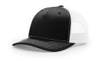 Richardson 112FP Black/White Trucker Mesh Hat