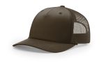 Richardson 112FPR Brown/Brown Five Panel Trucker Mesh Hat With Rope FREE SHIPPING