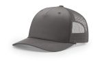 Richardson 112FPR Charcoal/Charcoal Five Panel Trucker Mesh Hat With Rope FREE SHIPPING