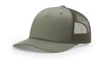 Richardson 112FPR Loden/Loden Five Panel Trucker Mesh Hat With Rope FREE SHIPPING