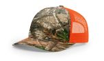 Richardson 112 Wholesale Realtree Edge/Neon Orange Hat