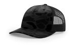 Richardson 112PFP Sable Duck Camo/Black Trucker Mesh Hat