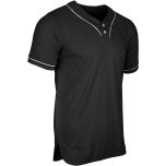 CHAMPRO HEATER 2-BUTTON PIPED BASEBALL JERSEY BS42