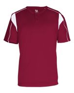 Youth Hook 2 Button Baseball Jersey by Badger Sports Style Number: 2938