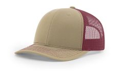 Richardson 112 Wholesale Khaki/Burgundy Hat