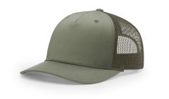 Richardson 112FPR Loden/Loden Five Panel Trucker Mesh Hat With Rope FREE SHIPPING