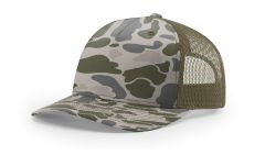 Richardson 112PFP March Duck Camo Loden Trucker Mesh Hat