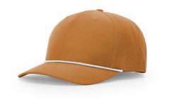 Richardson 355 Clay/White Black Laser Perforated Performance Rope Hat FREE SHIPPING