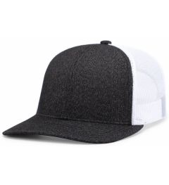 Pacific Headwear 210c  Black Heather White