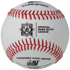CHAMPRO BABE RUTH - DOUBLE CUSHION CORK CORE - FULL GRAIN LEATHER COVER CBB-300BR 1(dozen)