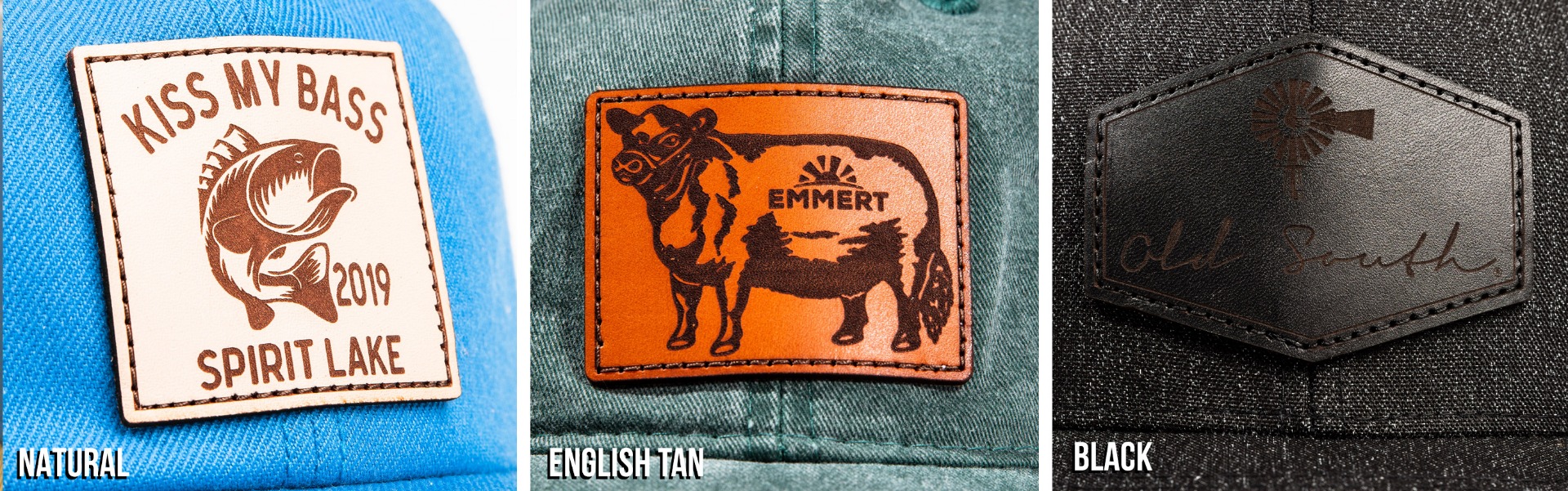 Leather Patches by Pacific Headwear