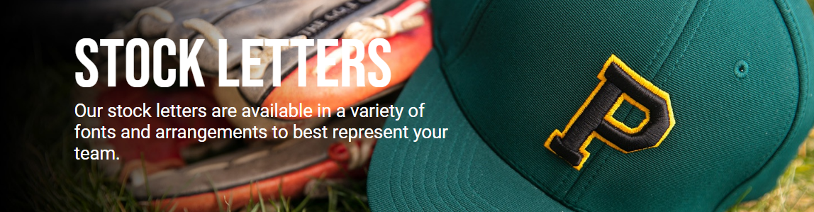 Buy Pacific Headwear Hats with Stock Letter Embroidery