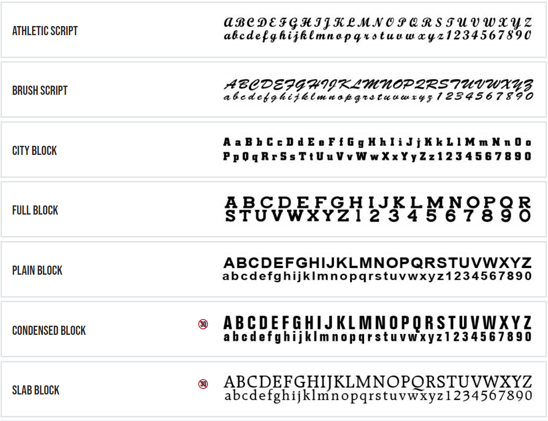 Wording Font by Pacific Headwear